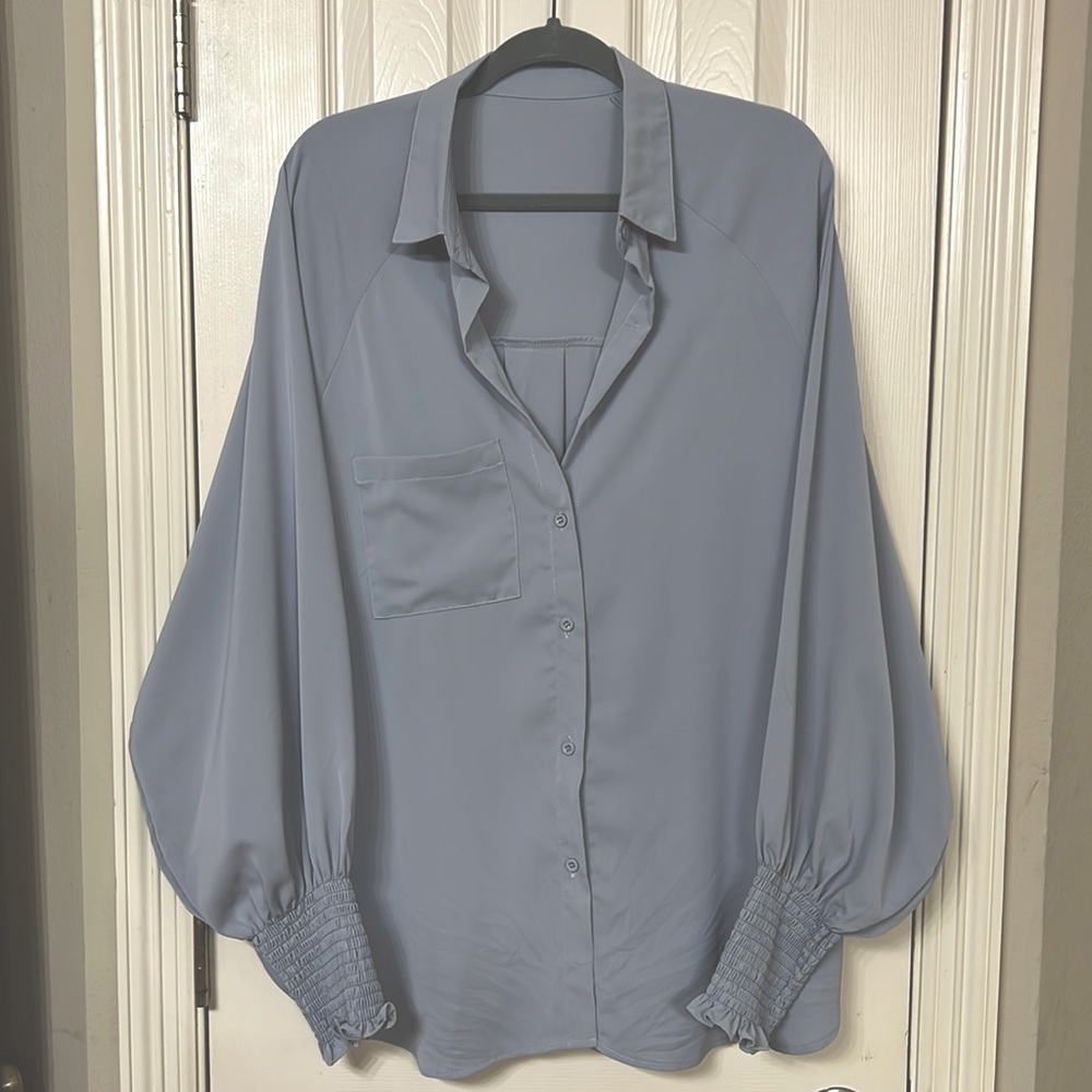 Flowy button down blouse
